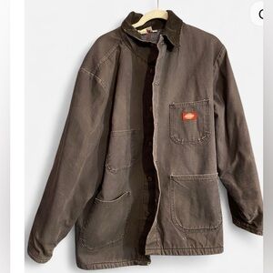 Vintage 90s Dickies Chore Canvas Barn Work Jacket Men's Size 48 Blanket Lined